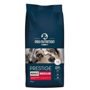 Pro-Nutrition Prestige Adult Medium (15 kg, sertéssel és almával)