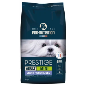 Pro-Nutrition Prestige Adult Mini Light (3 kg, sertéssel és lóbabbal)